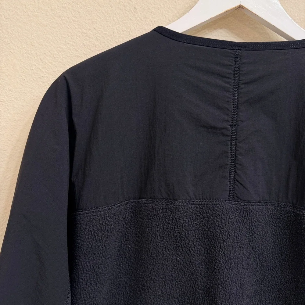 Lululemon Fleece Snap-front Cardigan Sweater Men's XXL LM3EQNS Black Cozy Fall